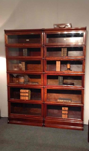 19 th C pair of mahogany Globe Wernicke bookcases