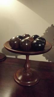 Set of 19thC mini-lawn balls