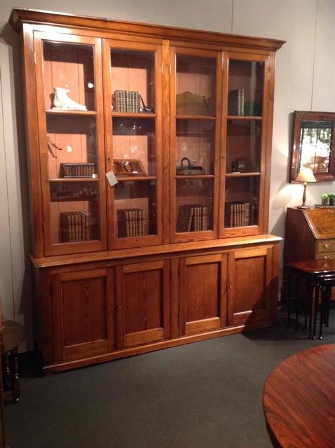 Super 19thC Scottish bookcase in pitch-pine