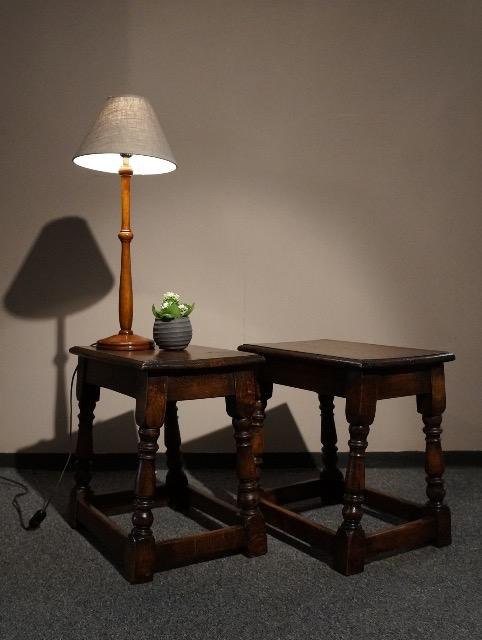 Very nice pair of oak 19th century oak stool