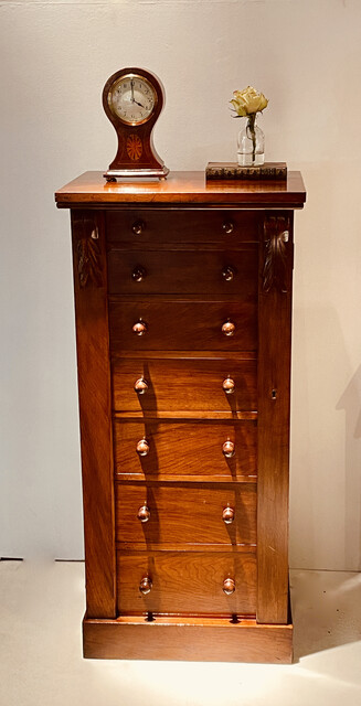 A 19th Century mahogany Wellington Chest having seven graduated Drawers