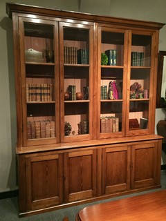 A 19th Century Scottish Bookcase in Pitch-Pine. Beautiful Patina