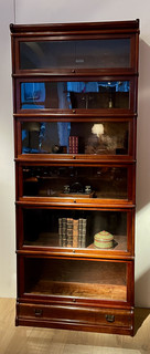 A Beautiful English 19th Century Mahogany Globe Wernicke Bookcase. Six Sections High.