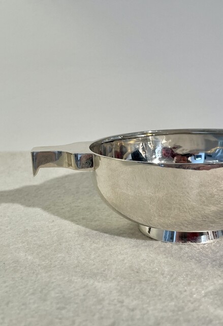 A Beautiful Scottish Sterling Silver Quaich. Birmingham, 1936, A Wilcox.