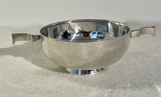 A Beautiful Scottish Sterling Silver Quaich. Birmingham, 1936, A Wilcox.