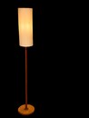 A Danish Mid-20th Century leathered Lamp Stand.