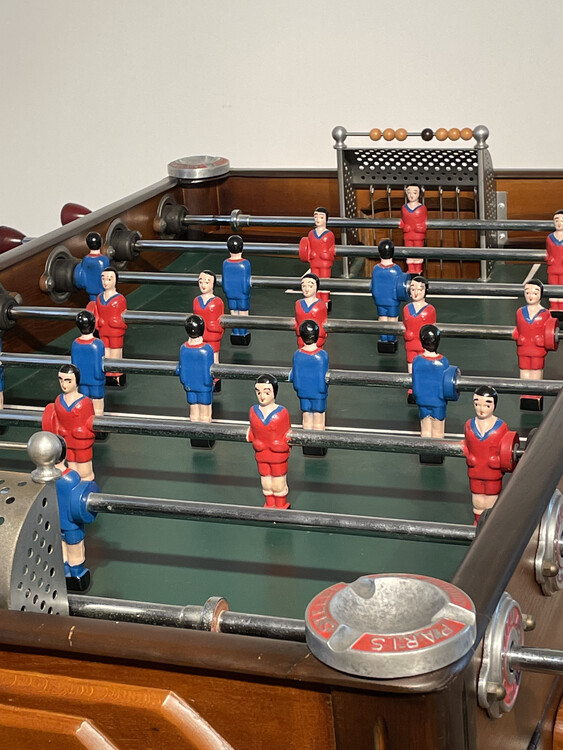 A French Early 20th Century Football Table. Signed ' Stella ' Paris. Ca 1928.