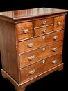A Rare English 18th Century Small Oak Chest of Drawers.