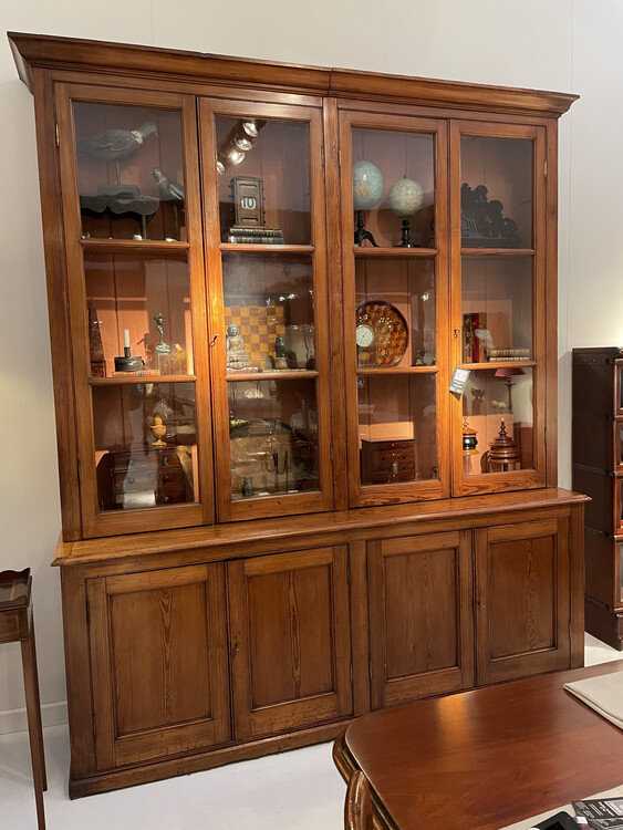 A Scottish 19th Century Pitch-Pine Bookcase. Beautiful Patina.