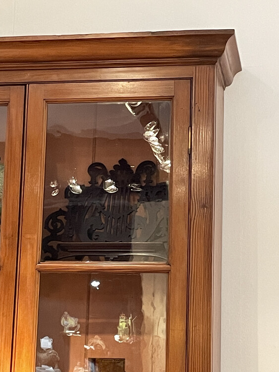 A Scottish 19th Century Pitch-Pine Bookcase. Beautiful Patina.