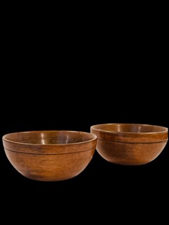 A Swedish Pair of 19th Century Salt Bowls. Beautiful Patina.