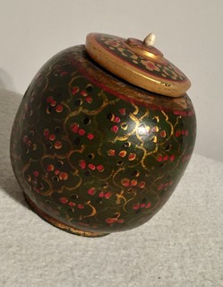 A Very Nice Hand Painted Kashmiri / Indian Jar. Ca 1900