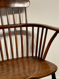 A Very Nice Harlequin Pair of English 18th Century Stick Back Chairs.