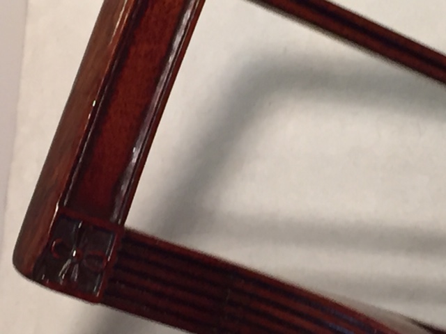 A Very Nice Set of Eight George III Mahogany Dining Chairs including Two Armchairs Ca. 1785.