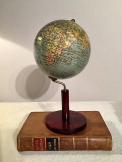A Very Nice Small 20th. Century Terrestrial Globe. Kaizer & Co. A.-G. Bern. Switzerland.