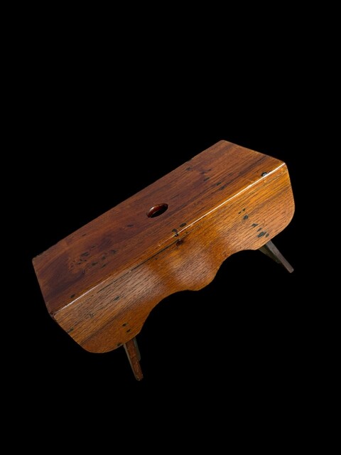 An 18th Century Miniature Mahogany Stool. Grey Island.
