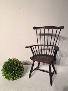 An Antique English Apprentice Piece of an 18th Century Windsor Chair.