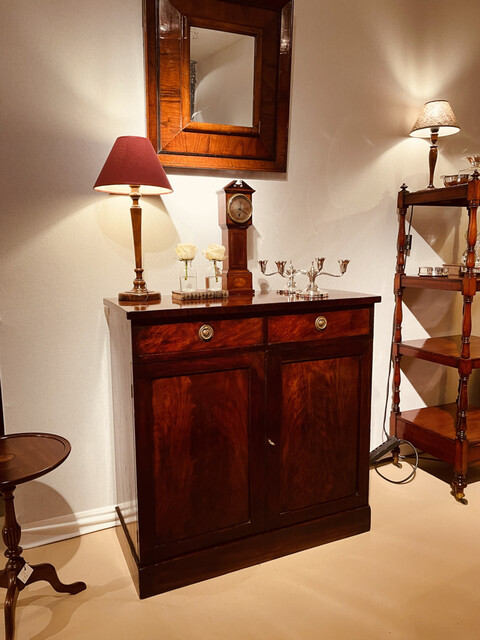 An early 19th Century English ' Regency ' Sideboard having two Drawers. Very nice proportions.