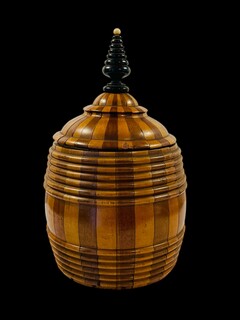 An Early 19th Century Tobacco Jar. Stave Construction.