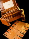 An English 19th Century Games Compendium presented in an Oak Box.