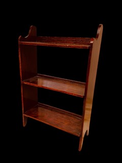 An English 19th Century Mahogany Small Book Rack. 