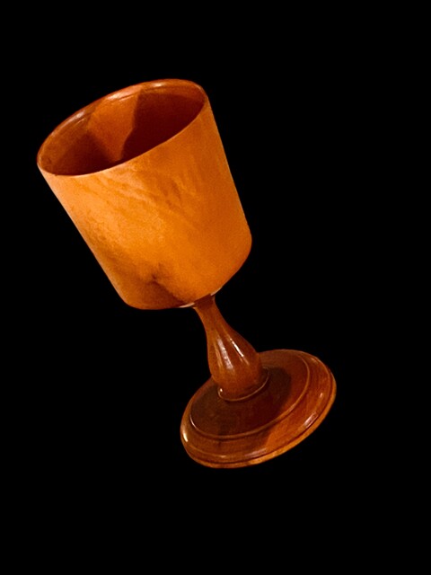An English 19th Century Olivewood Cup. Treen