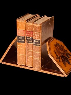 An English 19th Century ' Tunbridge Ware ' Extending Bookstand with Floral Marquetry.