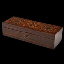 An English 19th Century  Tunbridge Ware Glove Box with Geometric Stickware. Ca 1840