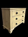 An English Early 19th Century Low Pine Chest of Drawers