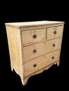 An English Early 19th Century Pine Chest of Drawers. Regency Period.