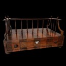 An English Early 19th Century Rosewood and Satinwood Bookstand