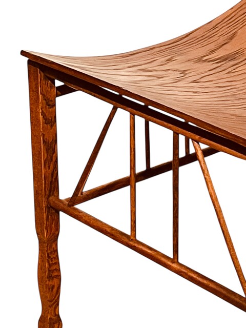 An English Early 20th Century Egyptian Revival Arts and Crafts Stool. 