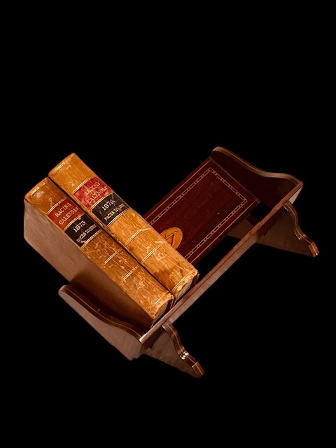 An English Edwardian Small Mahogany Book Stand.