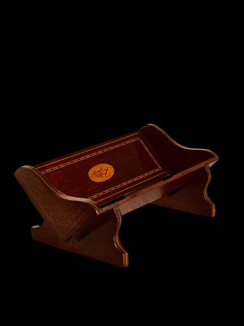 An English Edwardian Small Mahogany Book Stand.