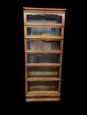 An English End 19th Century Oak Globe Wernicke Bookcase. Six Sections.