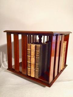 An English Mahogany Mini Revolving Bookcase having a very nice Inlay.