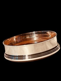 An English Sterling Silver Coaster. Stamped.