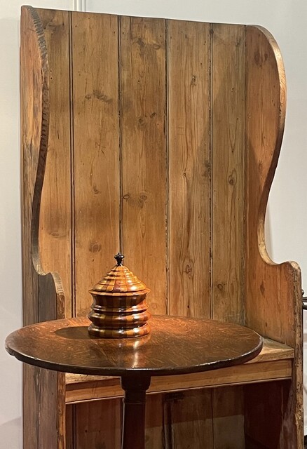 An English/Scottish 19th Century Pine settee.