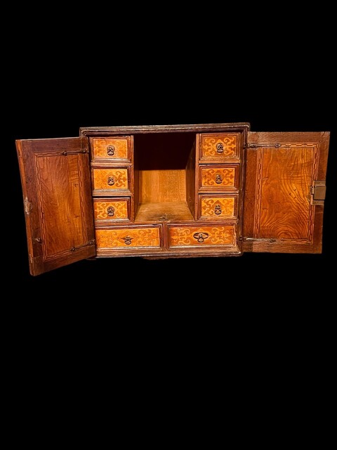 An Exceptional 18th Century South German / Augsburg or North Italian Table Cabinet.