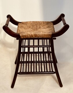An Unusual Arts and Crafts Stool / Magasin Holder.