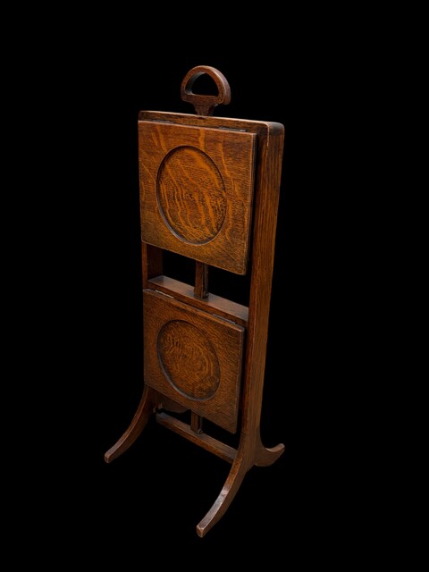 Arts & Crafts Oak Folding Cake Stand England, circa 1890–1910